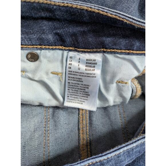 American Eagle Women's Super Super Stretch Blue Hi-Rise Jeggings Size 8 R - Picture 7 of 7